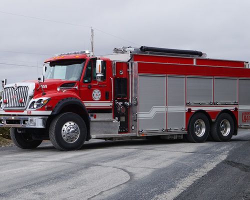 Firetruck with AMDOR roll-up doors